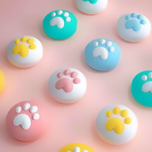 닌텐도 스위치 아키토모 고양이발바닥 / 고급 소재 아날로그 캡 / 색상 선택